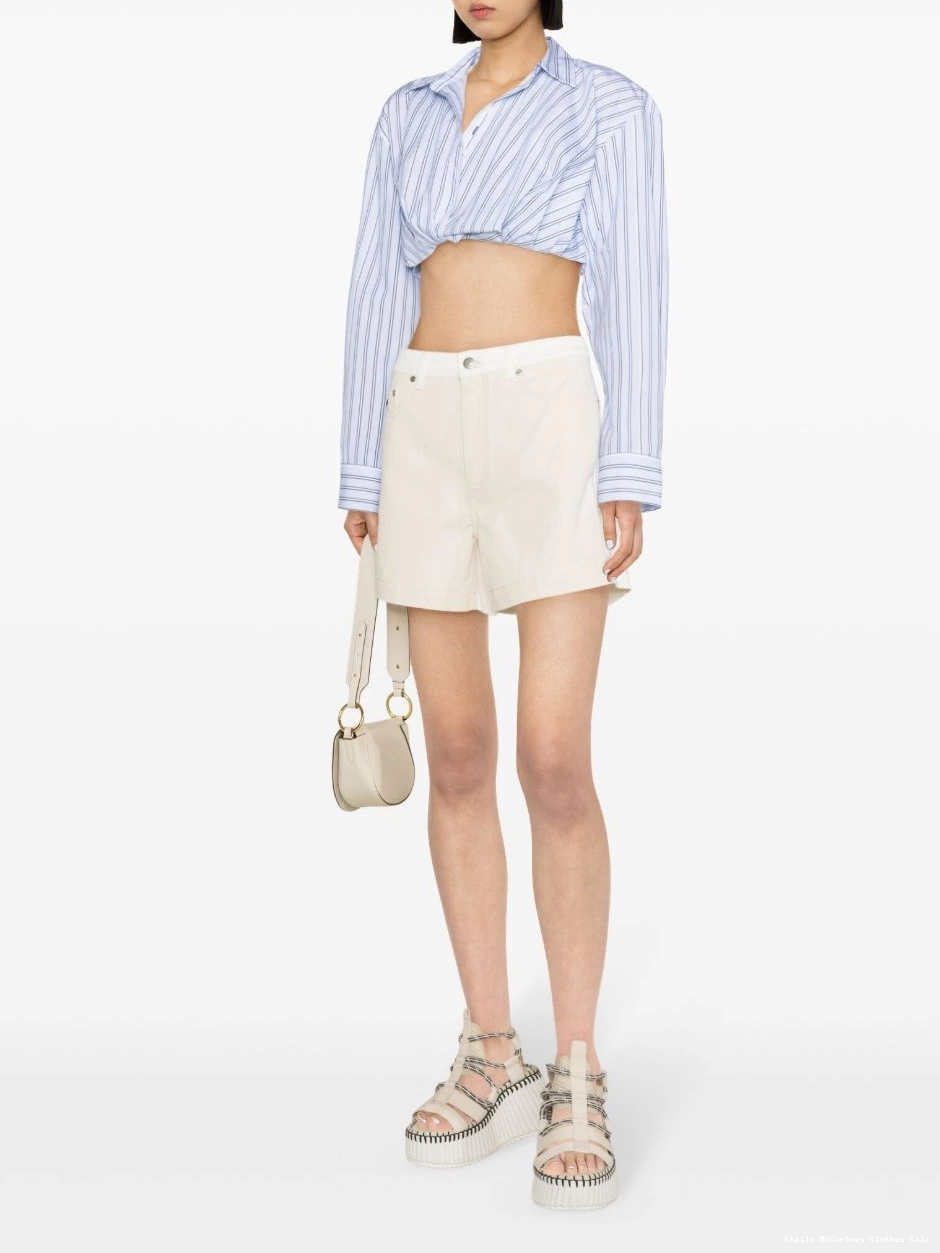 Affordable Stella McCartney two-tone shorts denim Women 0702
